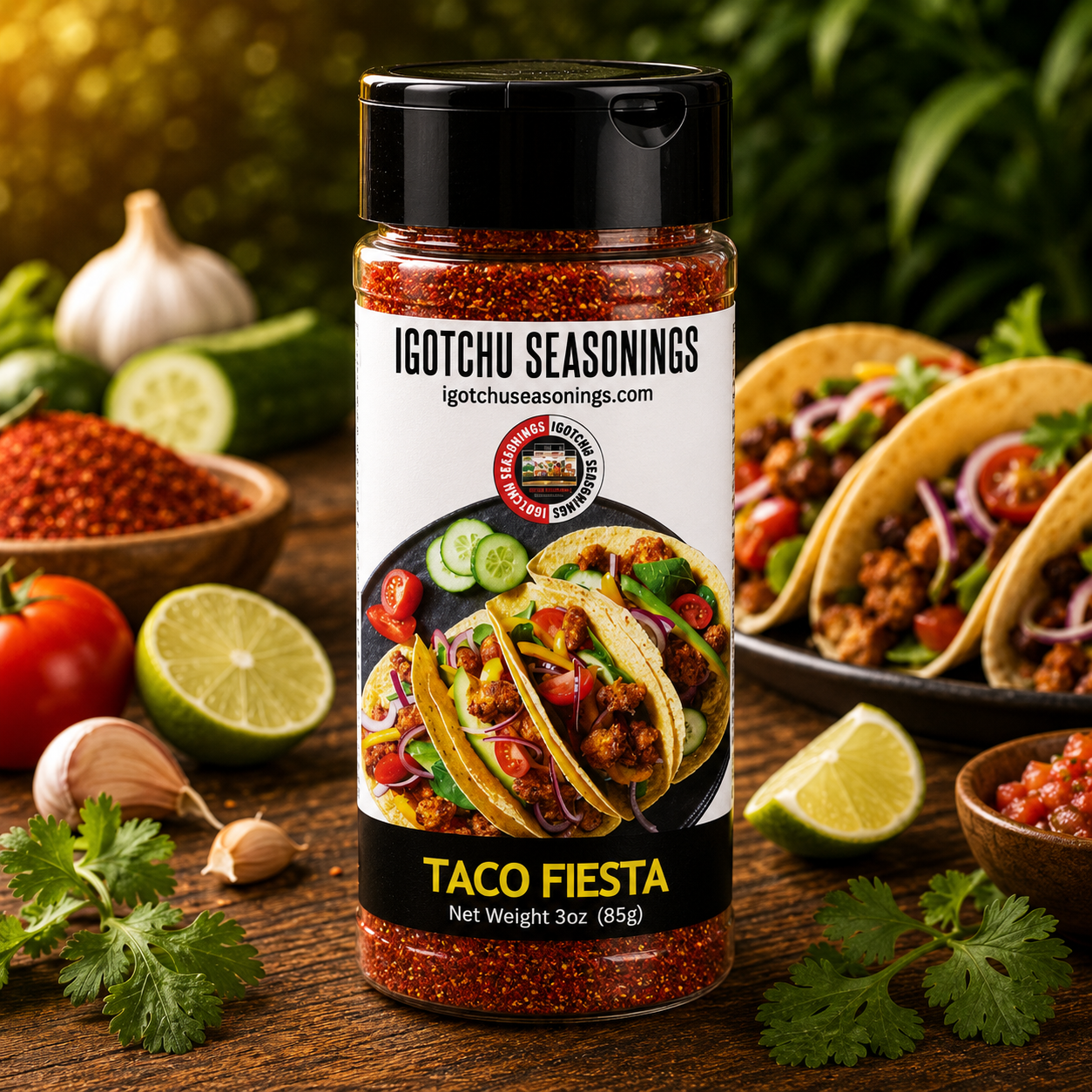 Igotchu Taco seasoning by Igotchu Seasonings, Southern food gift main product photo