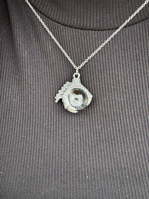 Talons of Fate Necklace | Dragon Claw Fantasy Jewelry Gift by Mushroom Lady Co, handmade jewelry detail photo 2