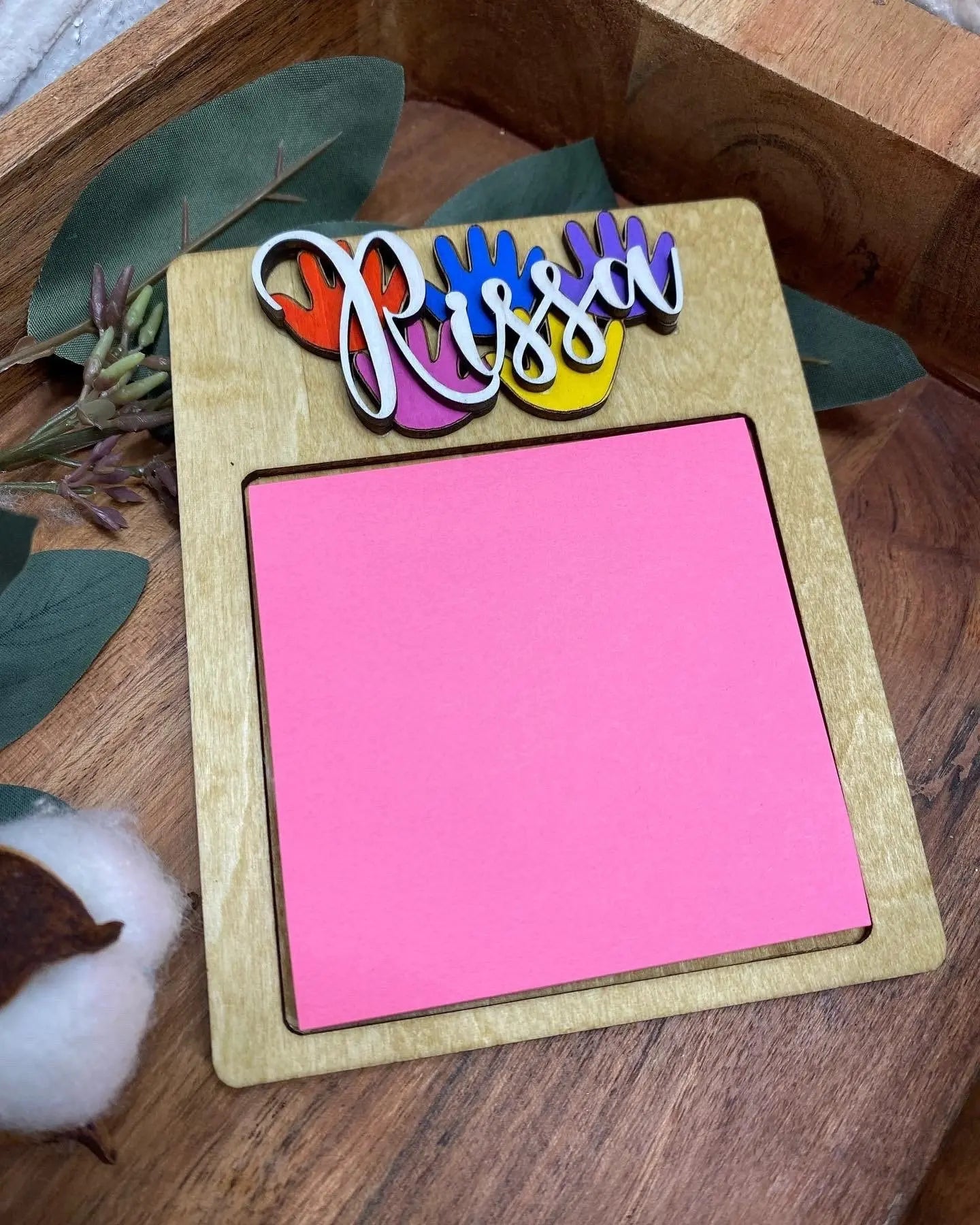 Teacher Post It Note Holder by Poor Hog Customs, Southern food gift main product photo