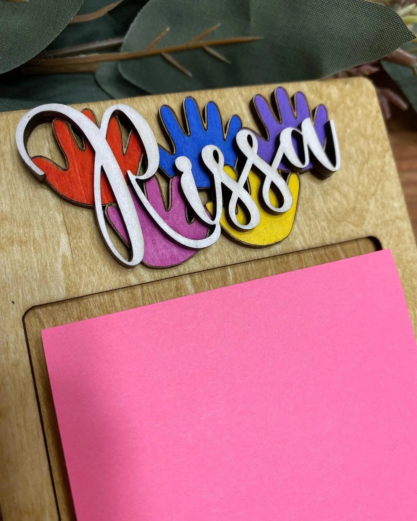 Teacher Post It Note Holder by Poor Hog Customs, Southern food gift detail photo 4