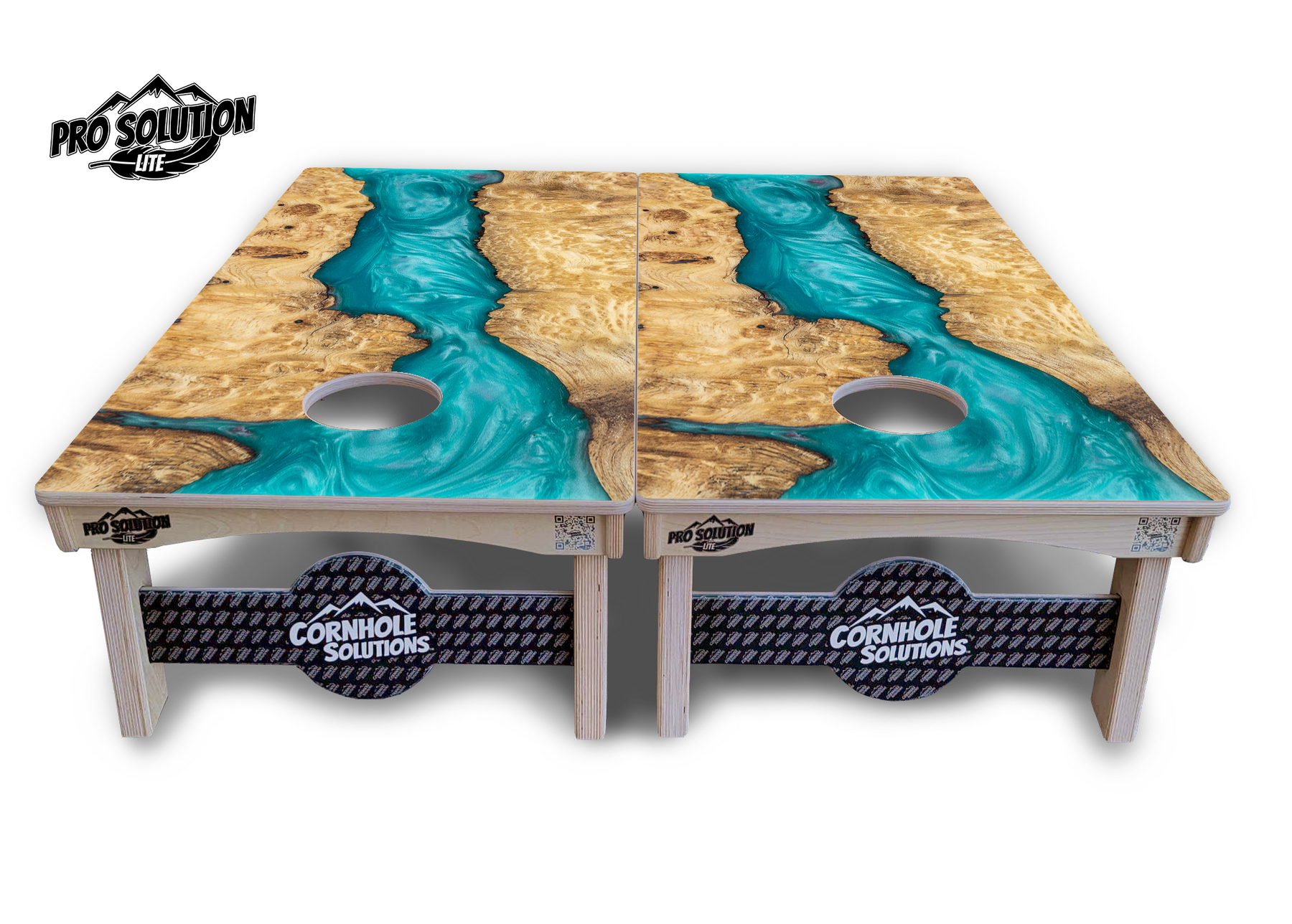 Epoxy Color Options Cornhole Boards (not actual epoxy) - Pro Solution Lite Series by Cornhole Solutions, custom cornhole board detail photo 12