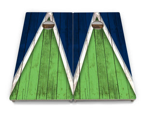 Team Color Triangle Cornhole Boards - Professional Tournament Series by Cornhole Solutions, Southern food gift main product photo