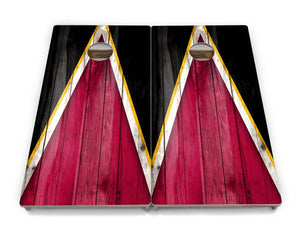 Team Color Triangle Cornhole Boards - Professional Tournament Series by Cornhole Solutions, Southern food gift detail photo 19
