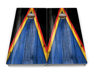 Team Color Triangle Cornhole Boards - Professional Tournament Series by Cornhole Solutions, Southern food gift detail photo 33