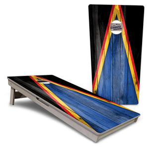 Team Color Triangle Cornhole Boards - Professional Tournament Series by Cornhole Solutions, Southern food gift detail photo 34