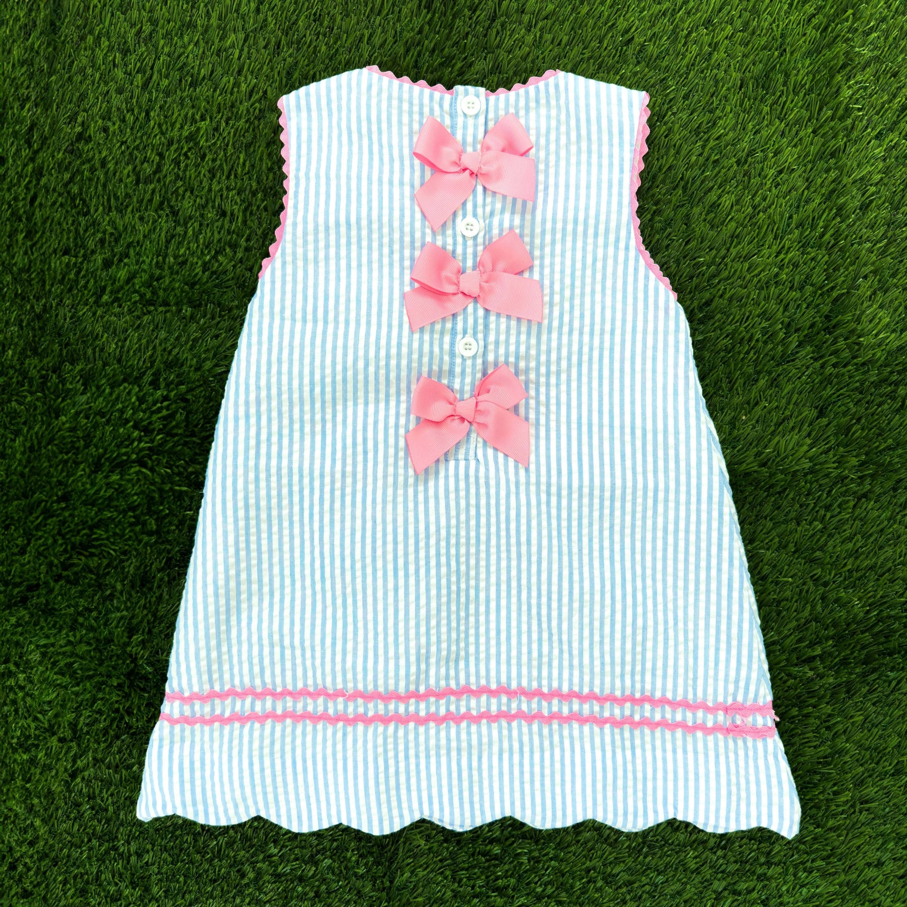 Teeing Up To Two Birthday Golf Dress by Seven Lantern Lane, Southern lifestyle apparel detail photo 5