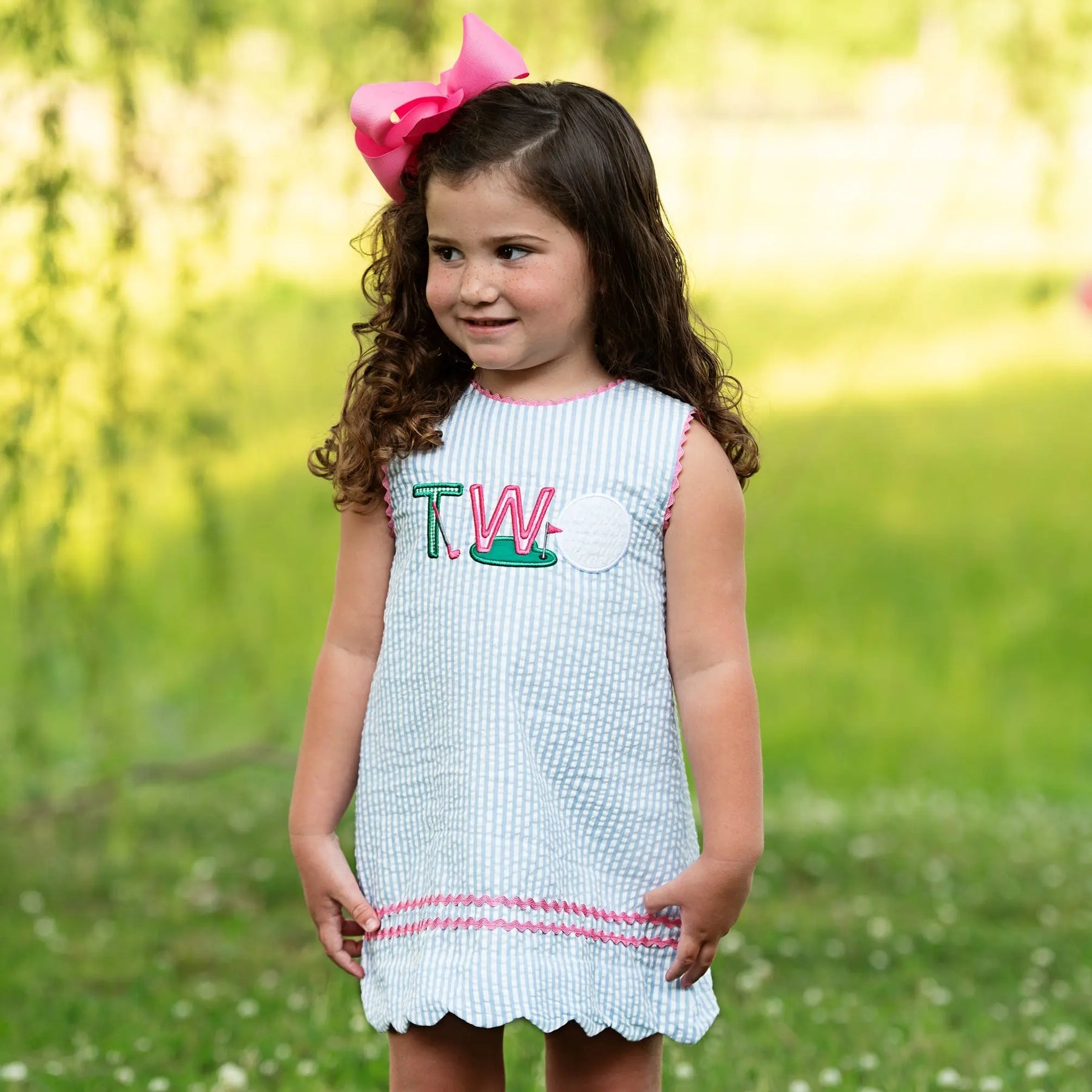 Teeing Up To Two Birthday Golf Dress by Seven Lantern Lane, Southern lifestyle apparel detail photo 7