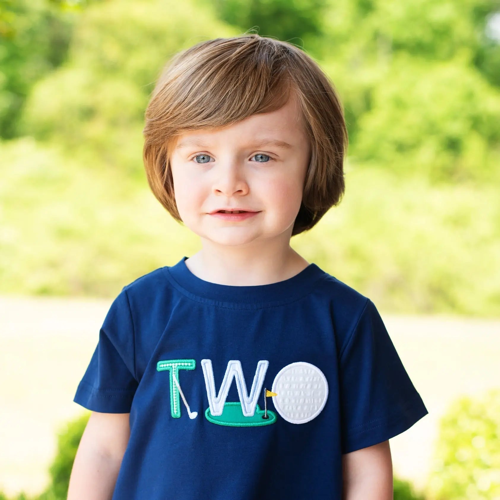 Teeing Up To Two Birthday Golf T-Shirt by Seven Lantern Lane, Southern lifestyle apparel detail photo 3