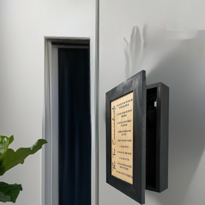Ten Commandments Religious Gun Concealment Furniture - Handcrafted Hidden Gun Storage Wall Decor - Hidden Gun Shelf with Magnetic Lock for Quick Acces by Bellewood Designs