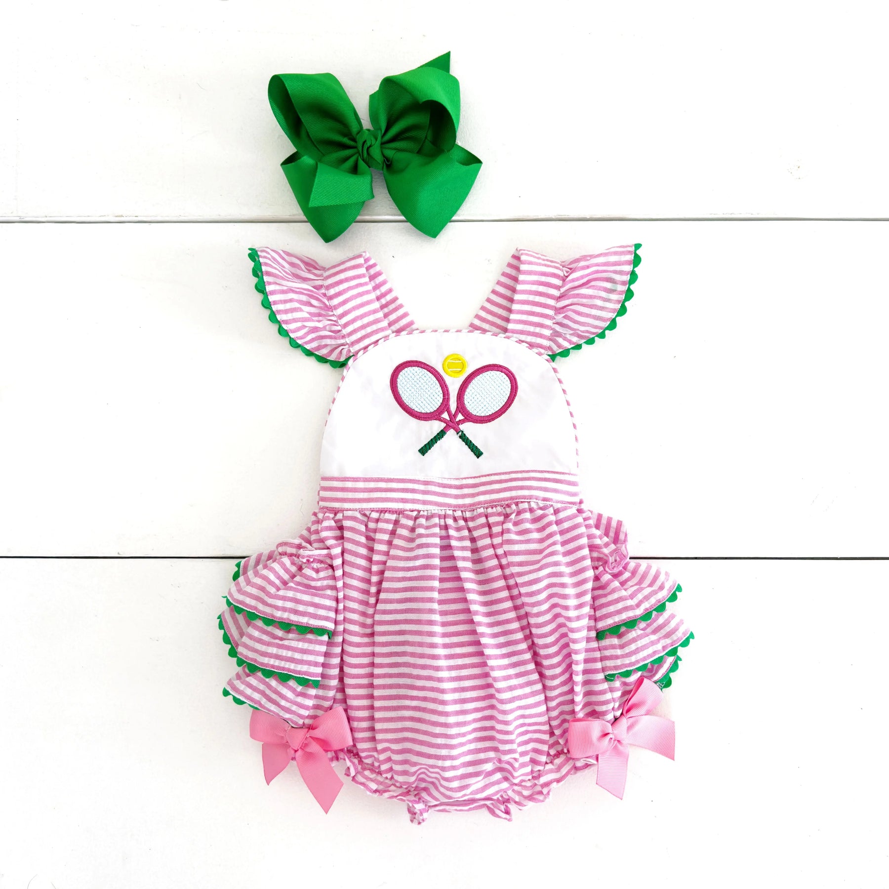 Tennis Bubble by Seven Lantern Lane, children's boutique clothing detail photo 5
