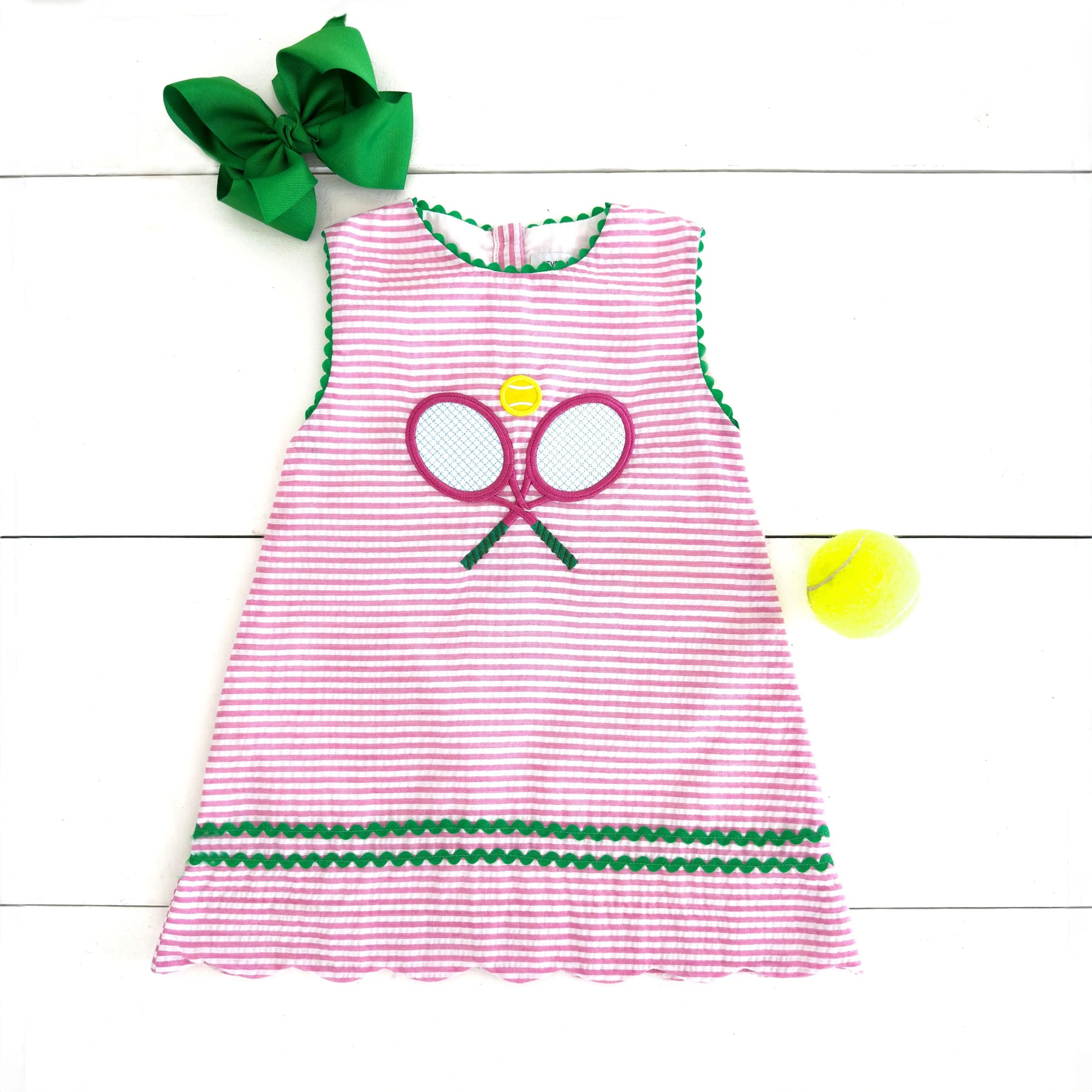 Tennis Dress by Seven Lantern Lane, Southern lifestyle apparel detail photo 3