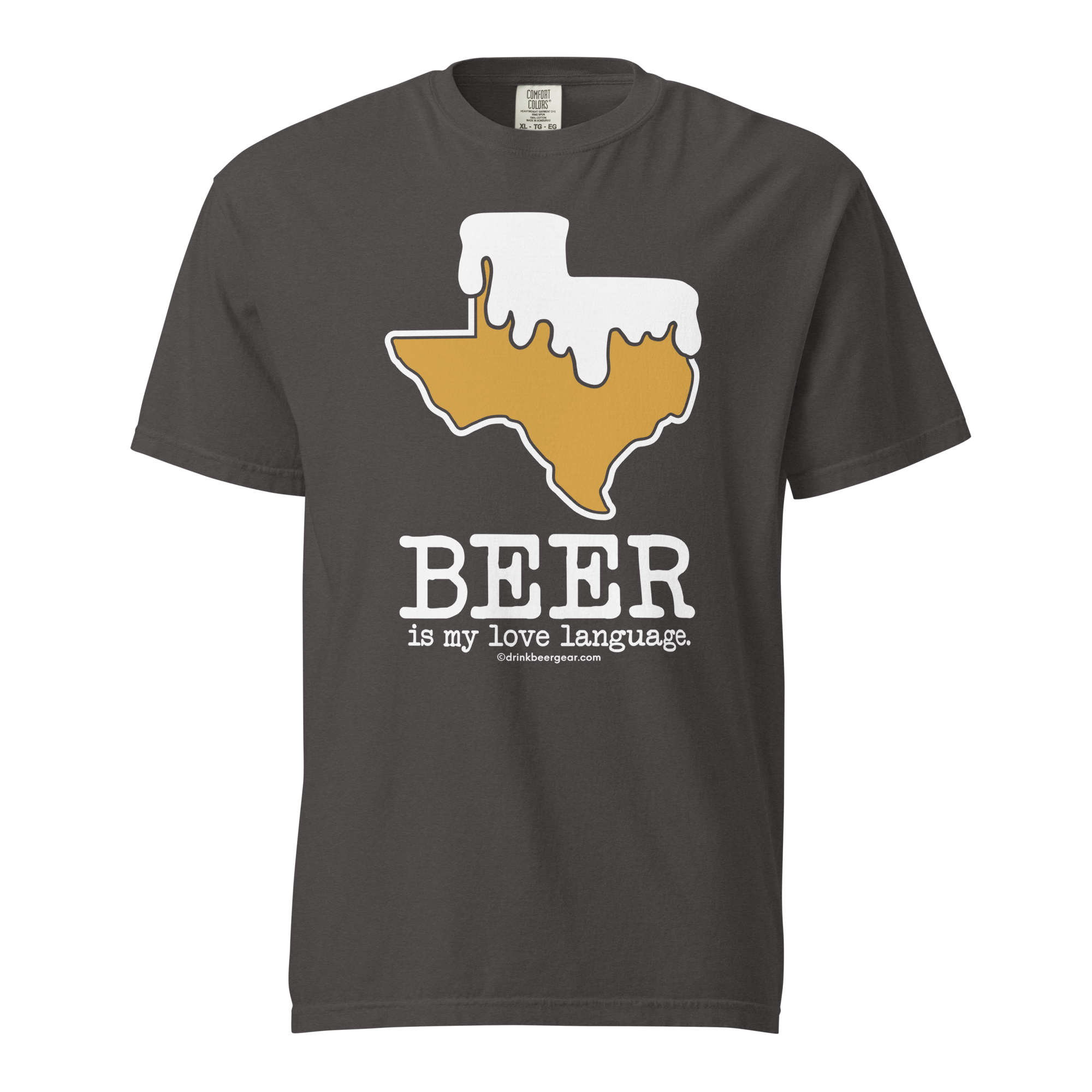 Texas Beer Mug Tee - Beer Is My Love Language. - COMFORT COLORS BRAND TEE Drink Beer Gear