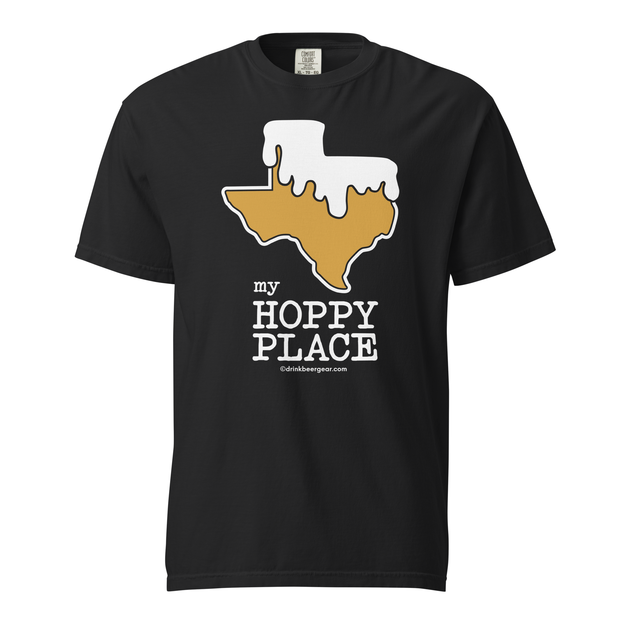 Texas Beer Mug Tee - My Hoppy Place - COMFORT COLORS BRAND TEE Drink Beer Gear