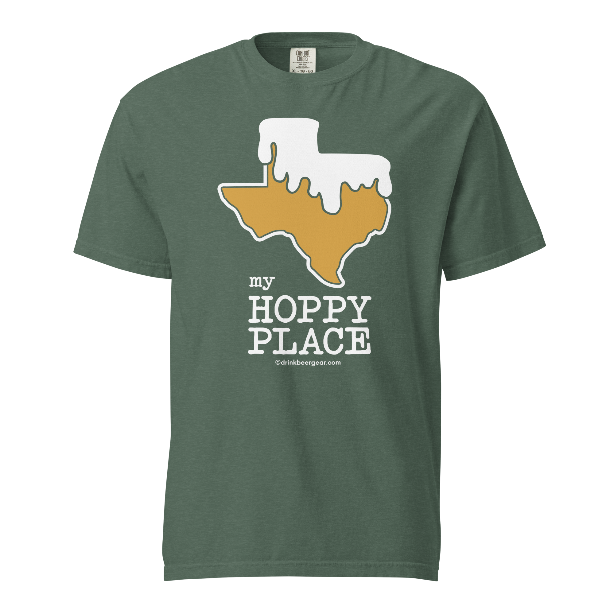 Texas Beer Mug Tee - My Hoppy Place - COMFORT COLORS BRAND TEE Drink Beer Gear