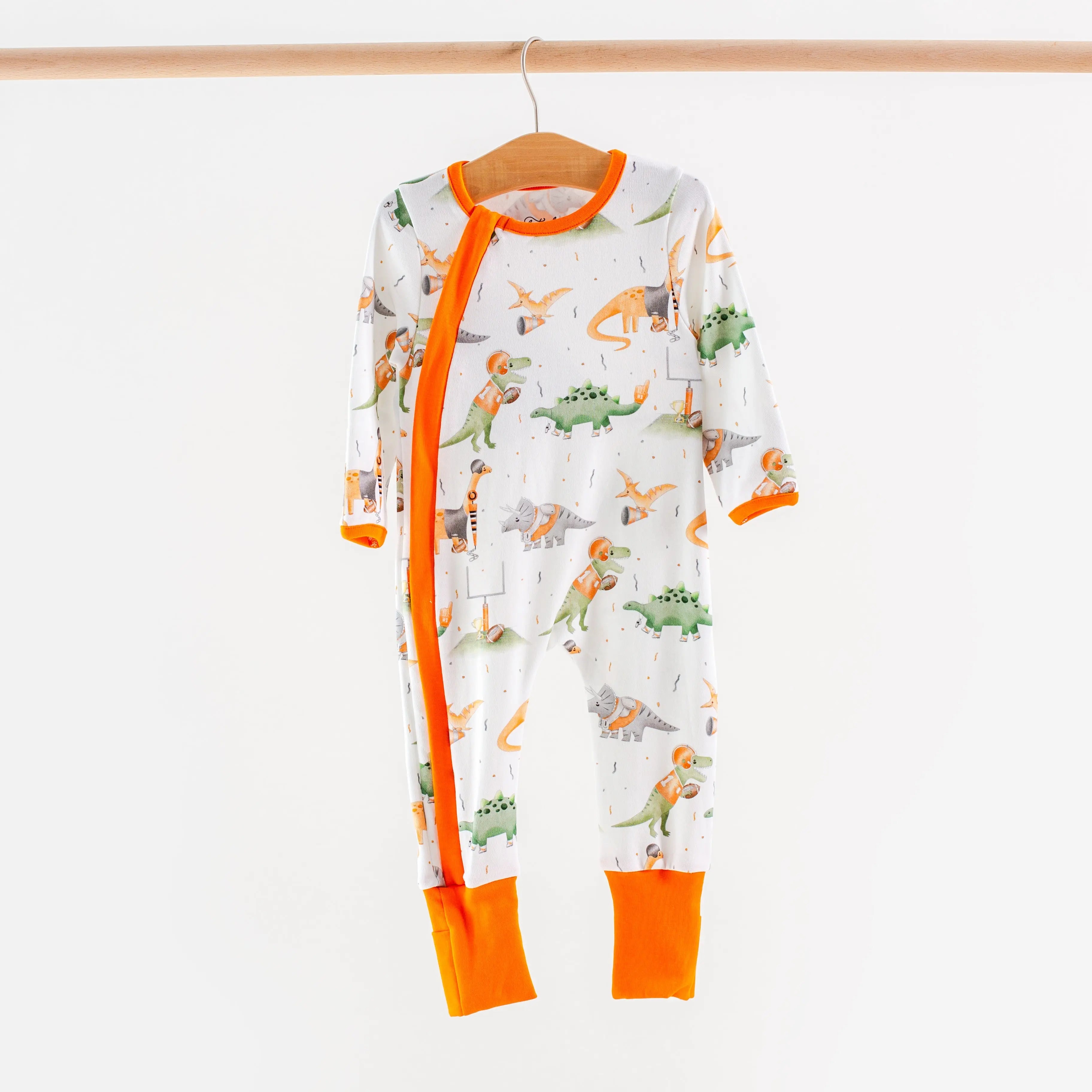 Texas Dinos All-Stars Organic Cotton Kids Pajamas Nola Tawk
