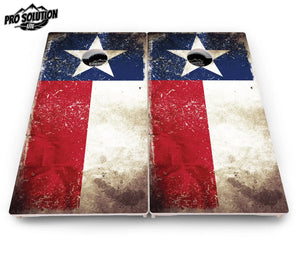 Texas Distressed Flag Cornhole Boards - Pro Solution Lite Series by Cornhole Solutions, custom cornhole board detail photo 4