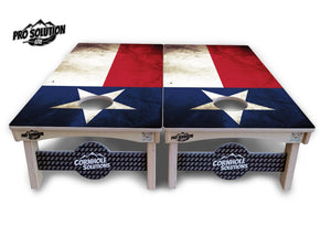 Texas Flag Cornhole Boards - Pro Solution Lite Series by Cornhole Solutions, custom cornhole board detail photo 3