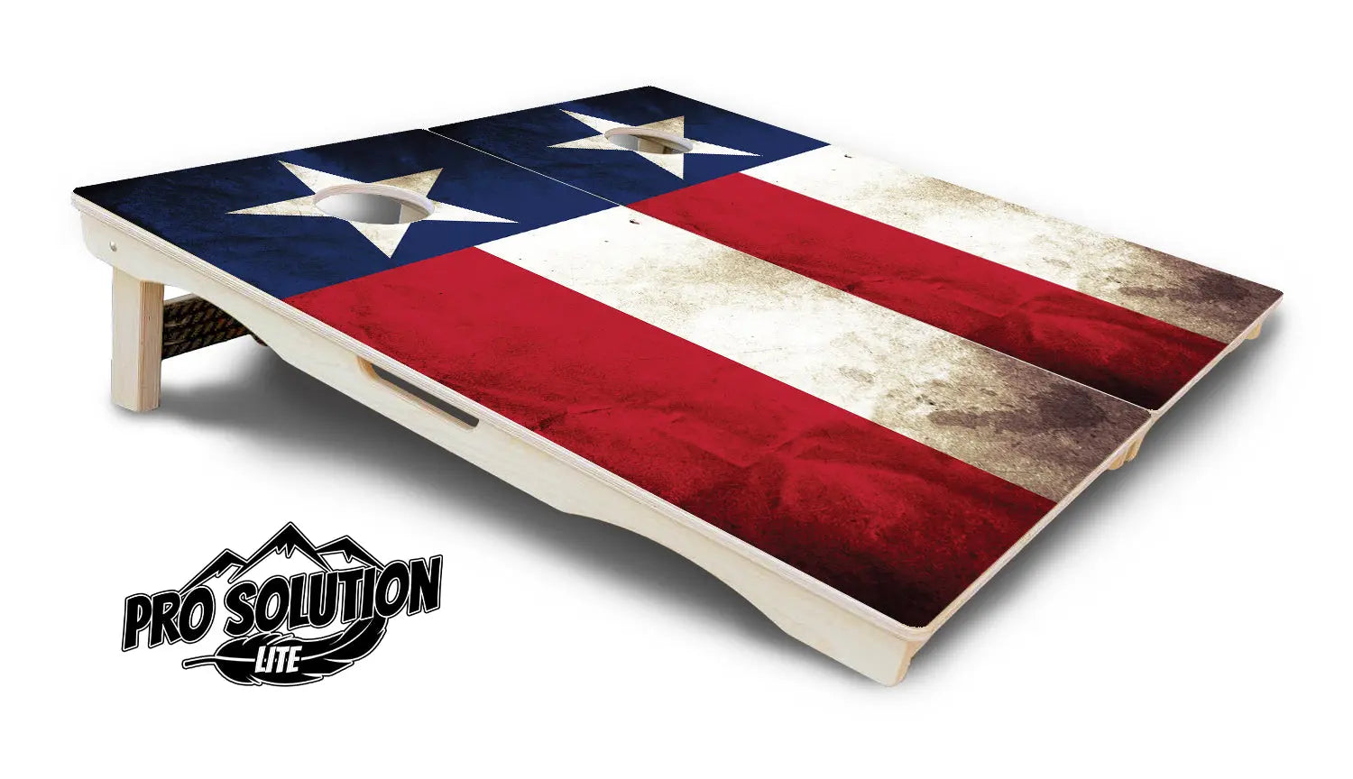 Texas Flag Cornhole Boards - Pro Solution Lite Series by Cornhole Solutions, custom cornhole board detail photo 5