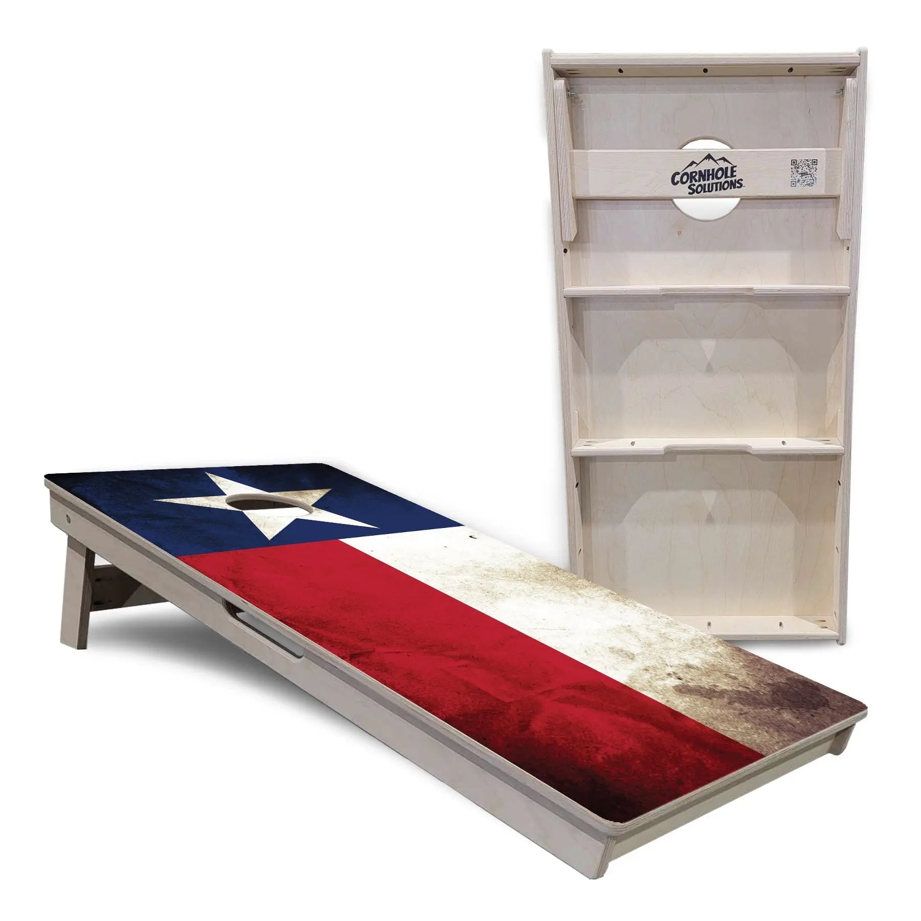 Texas Flag Cornhole Boards - Professional Tournament Series by Cornhole Solutions, custom cornhole board detail photo 4