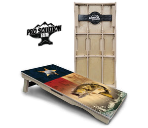 Texas Flag Deer & Fish Cornhole Boards - Pro Solution Elite Series by Cornhole Solutions, custom cornhole board detail photo 7