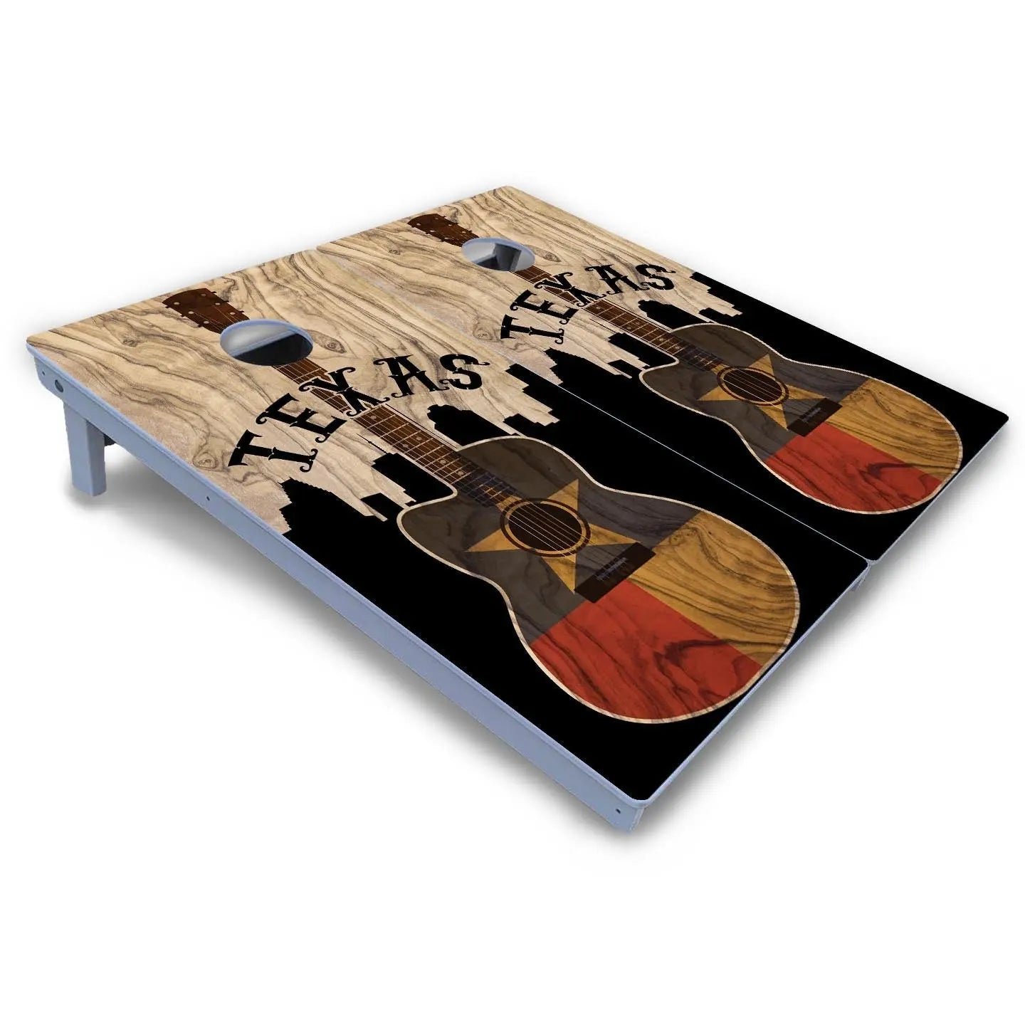 Texas Guitar Cornhole Boards - All Weather Series by Cornhole Solutions, custom cornhole board detail photo 3
