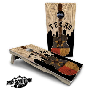Texas Guitar Cornhole Boards - Pro Solution Lite Series by Cornhole Solutions, custom cornhole board detail photo 5