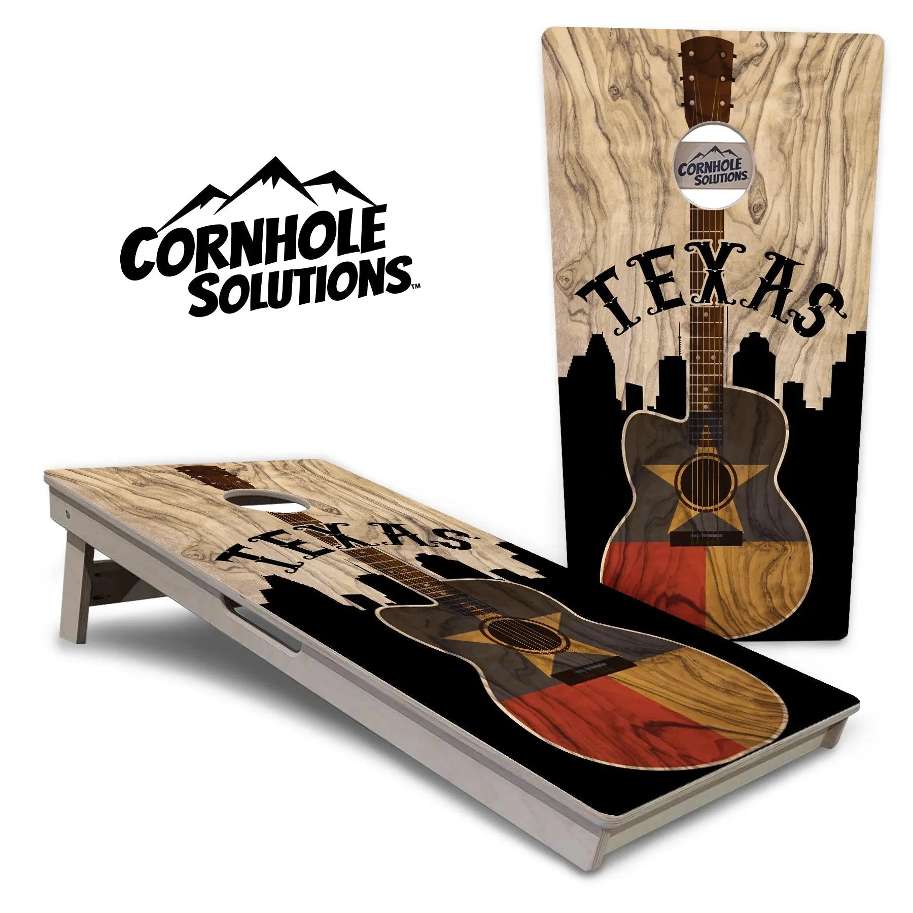 Texas Guitar Cornhole Boards - Professional Tournament Series Cornhole Solutions