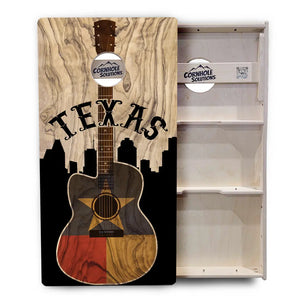 Texas Guitar Cornhole Boards - Professional Tournament Series by Cornhole Solutions, custom cornhole board detail photo 3