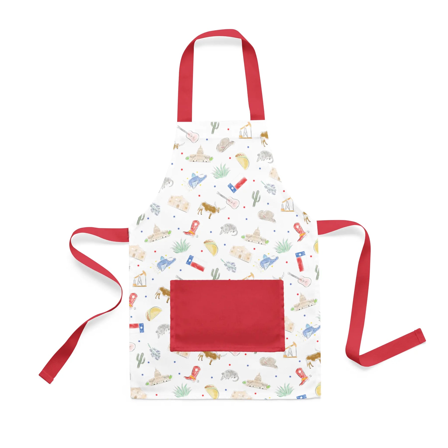 Texas Kids Organic Cotton Kid's Apron Nola Tawk