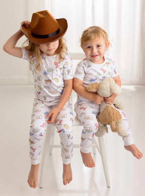 Texas Kids Organic Cotton Kids Pajamas by Nola Tawk, Southern food gift detail photo 4
