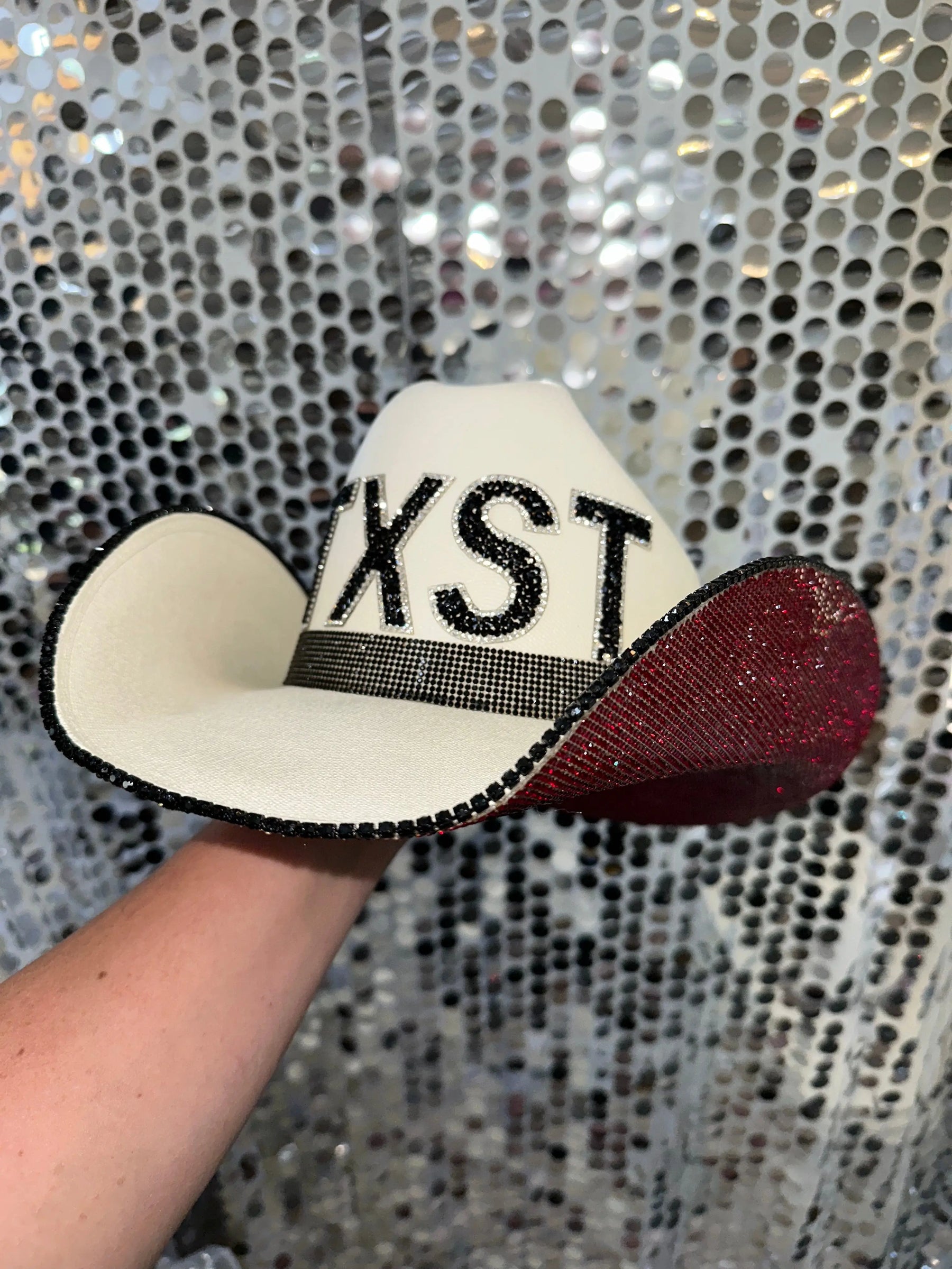 Texas State University Hat by Rhinestone Cowgirl, Southern lifestyle apparel detail photo 4