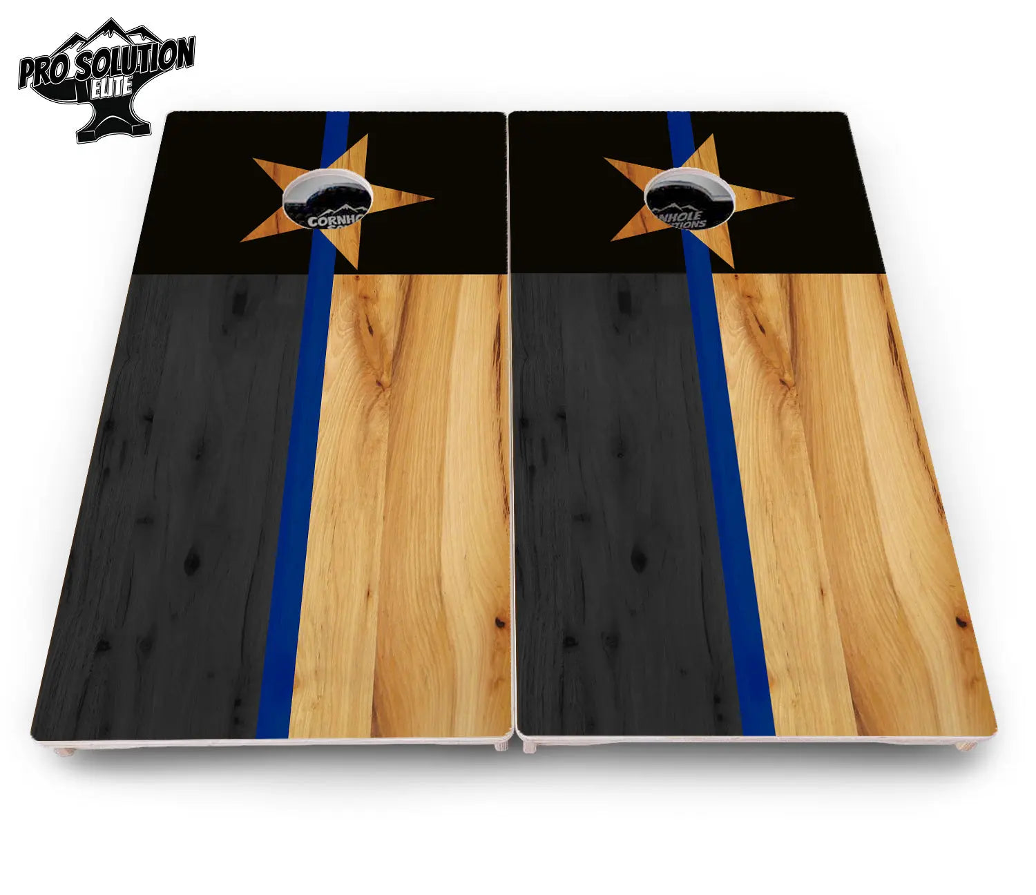 Texas Thin Blue Line Cornhole Boards - Pro Solution Elite Series by Cornhole Solutions, custom cornhole board detail photo 4