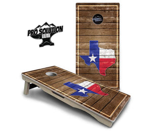 Texas Wood Panel Cornhole Boards - Pro Solution Elite Series by Cornhole Solutions, custom cornhole board detail photo 2