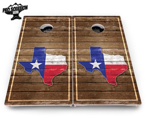 Texas Wood Panel Cornhole Boards - Pro Solution Elite Series by Cornhole Solutions, custom cornhole board detail photo 4