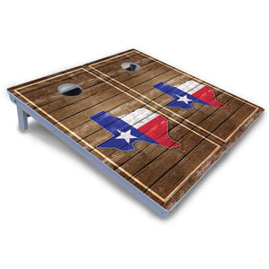 Texas Wood Slats Cornhole Boards - All Weather Series by Cornhole Solutions, custom cornhole board detail photo 3