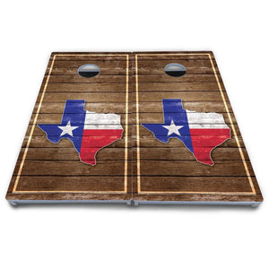 Texas Wood Slats Cornhole Boards - All Weather Series by Cornhole Solutions, custom cornhole board detail photo 4