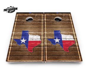 Texas Wood Panel Cornhole Boards - Pro Solution Lite Series by Cornhole Solutions, custom cornhole board detail photo 2