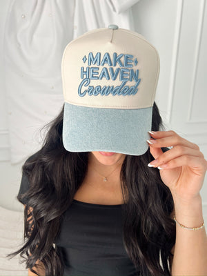 Make Heaven Crowded - Vintage Trucker Hat by KenzKustomz, Southern lifestyle apparel detail photo 10