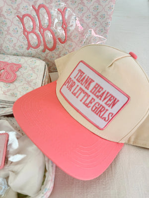 Thank Heaven - Vintage Trucker Hat by KenzKustomz, Southern lifestyle apparel detail photo 3