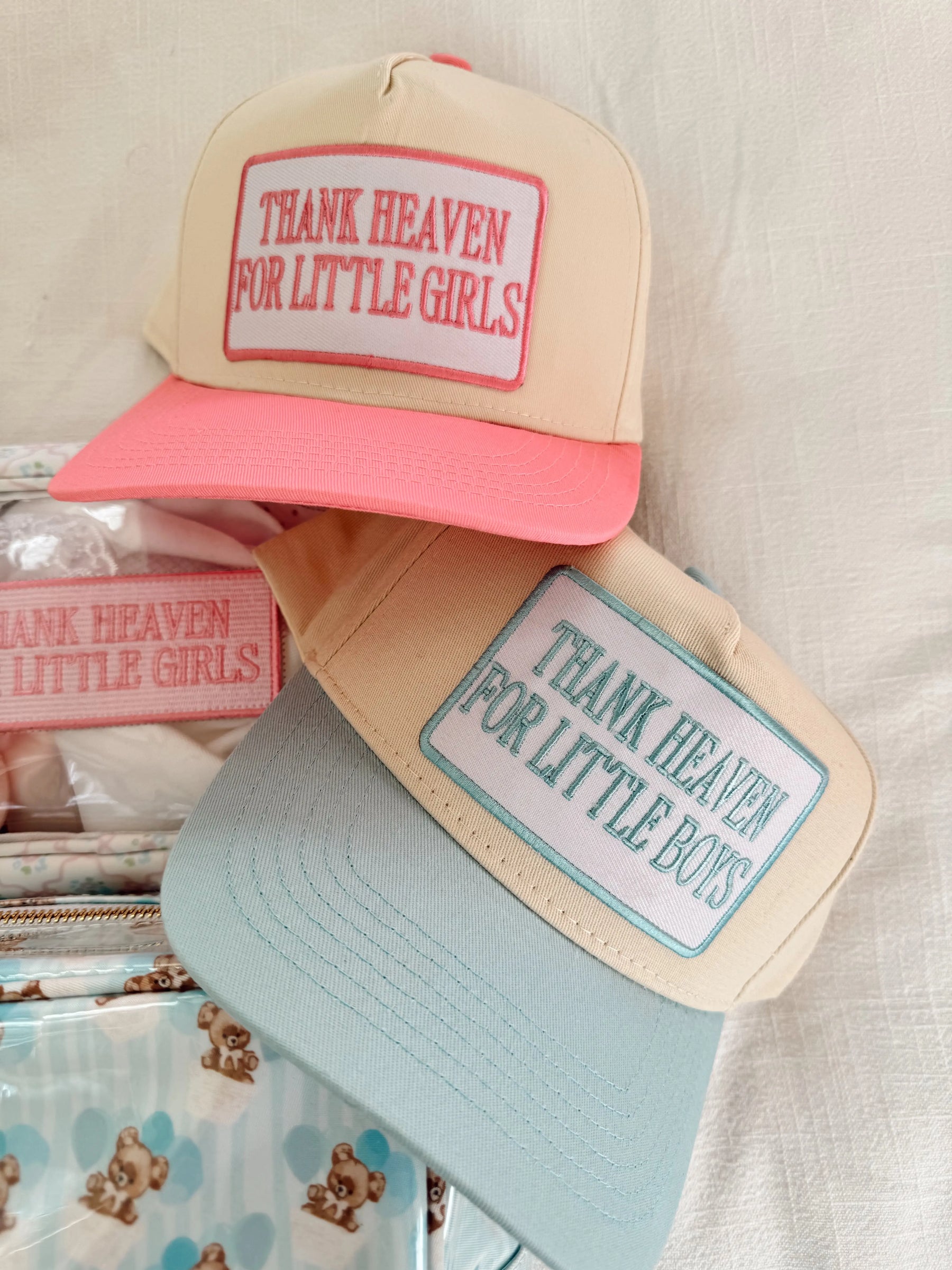 Thank Heaven - Vintage Trucker Hat by KenzKustomz, Southern lifestyle apparel detail photo 6
