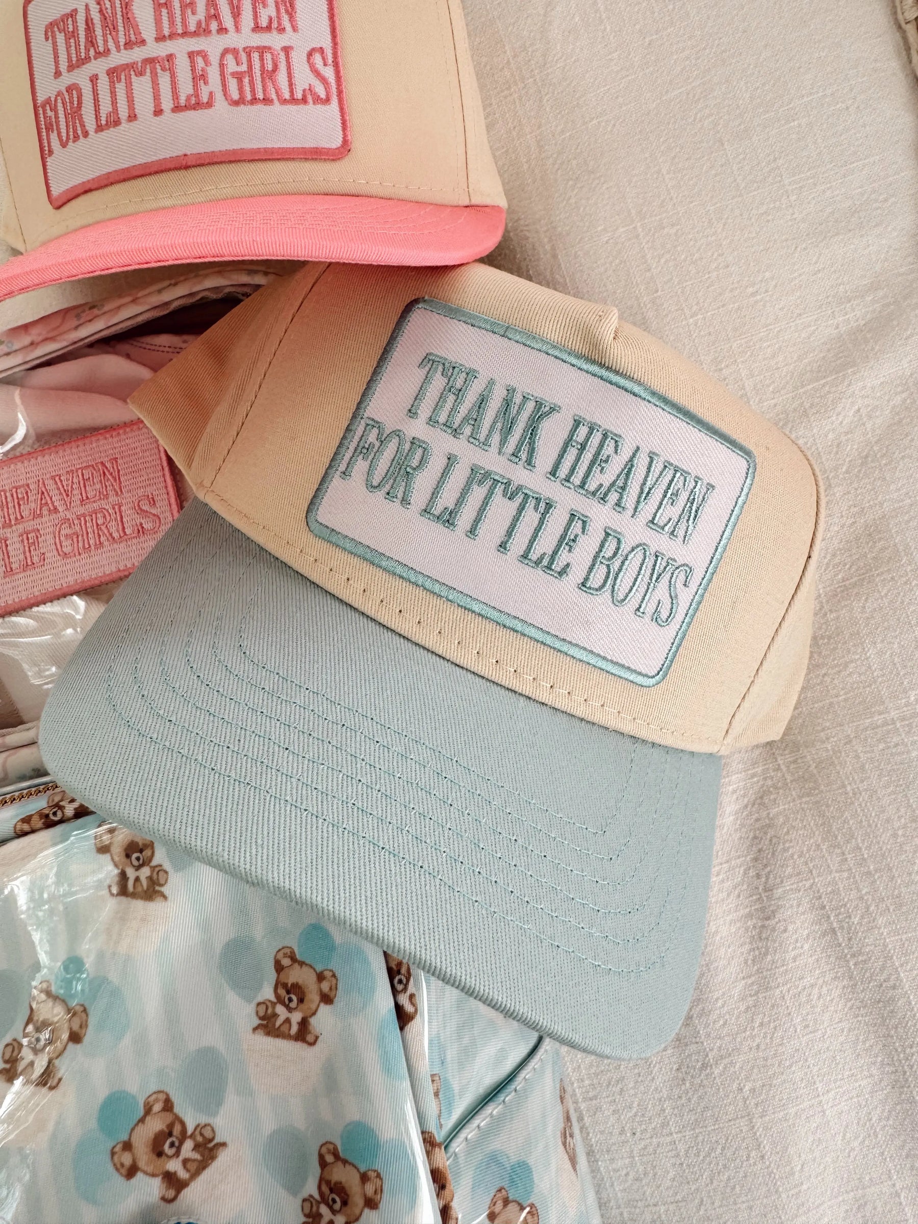 Thank Heaven - Vintage Trucker Hat by KenzKustomz, Southern lifestyle apparel detail photo 8