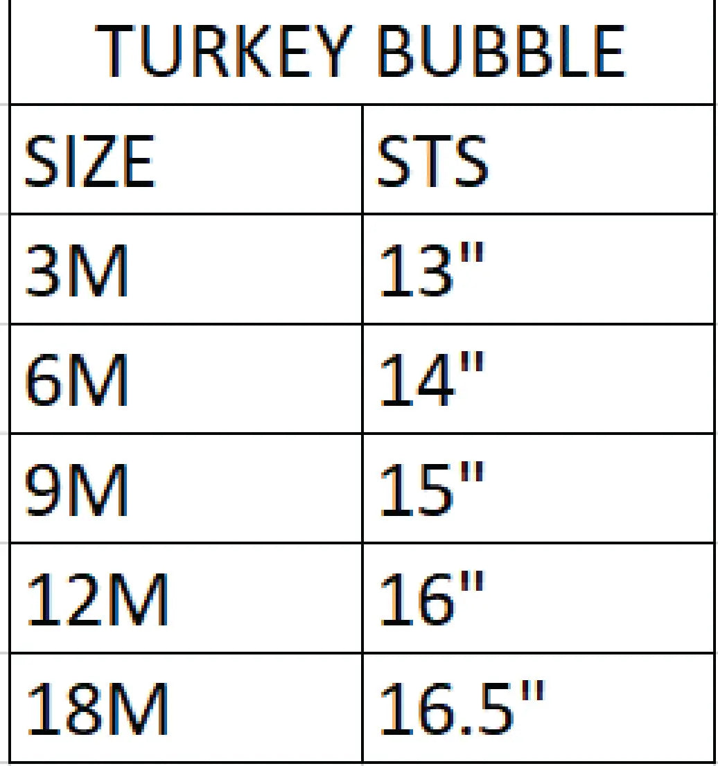 Thanksgiving Turkey Bubble Seven Lantern Lane