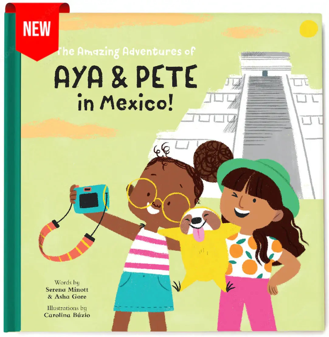 The Amazing Adventures of Aya & Pete in Mexico! (Hardcover) by Nola Tawk, original artwork main product photo