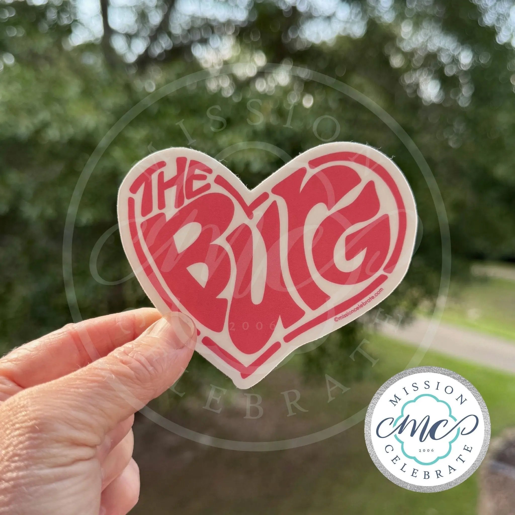The Burg Hattiesburg MS Retro Heart Decal - Main Street Collective, interior/exterior use