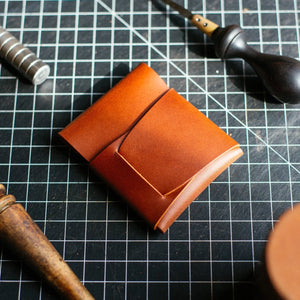 The Cash Emerson by Harland Handmade USA, handmade leather goods detail photo 4