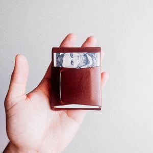 The Cash Emerson by Harland Handmade USA, handmade leather goods detail photo 6
