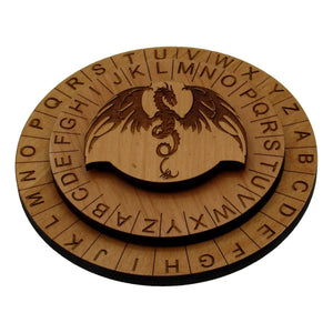 The Dragons Cipher Wheel - Escape Room Decoder Prop by Creative Escape Rooms, Southern lifestyle apparel main product photo