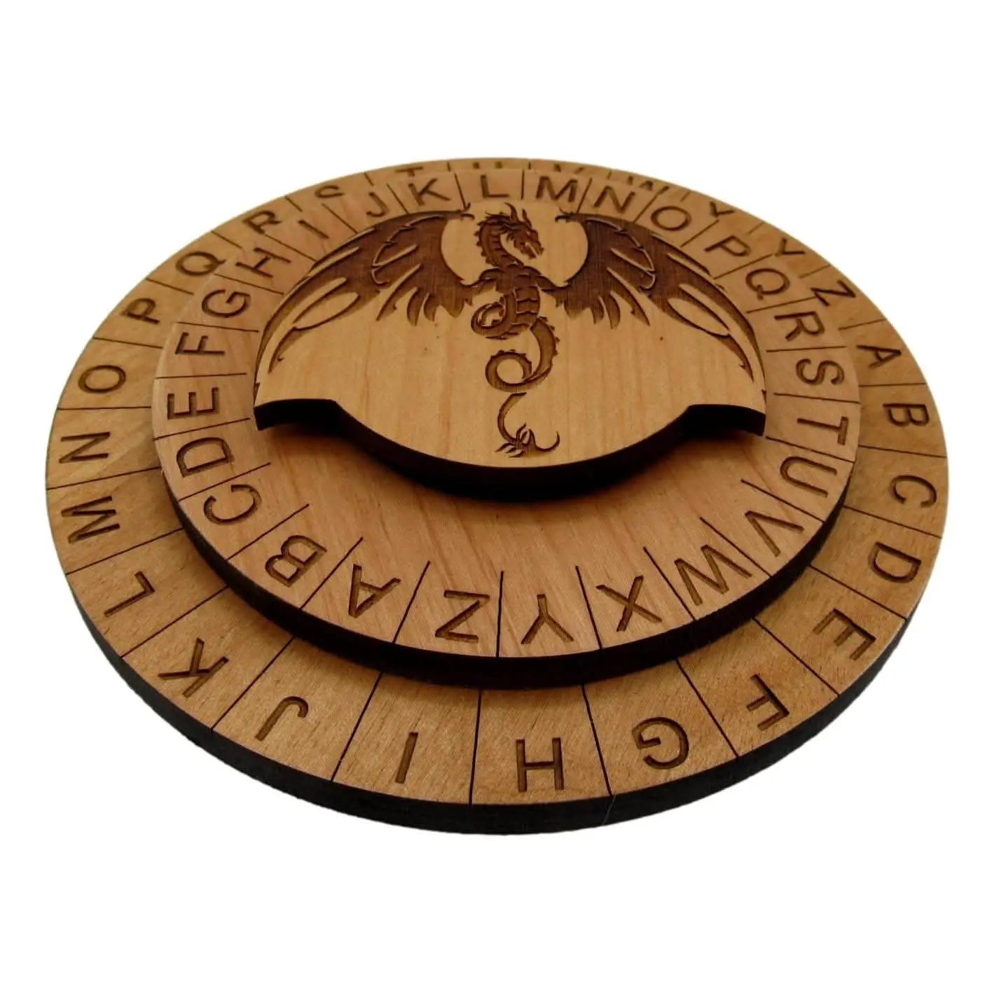The Dragons Cipher Wheel - Escape Room Decoder Prop by Creative Escape Rooms, Southern lifestyle apparel detail photo 4