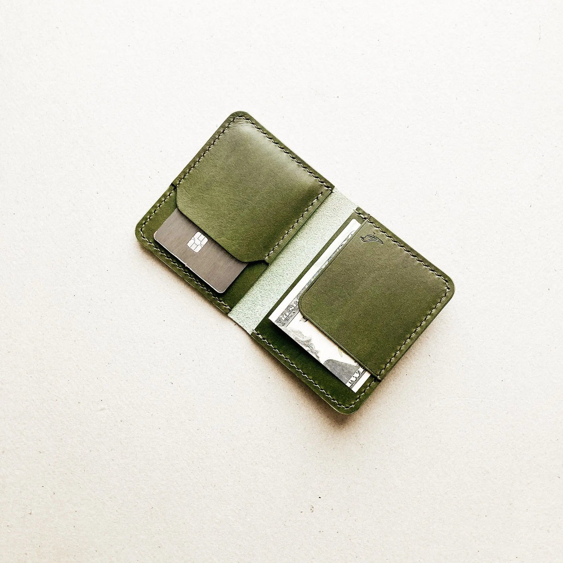 The Garrison by Harland Handmade USA, handmade leather goods detail photo 5