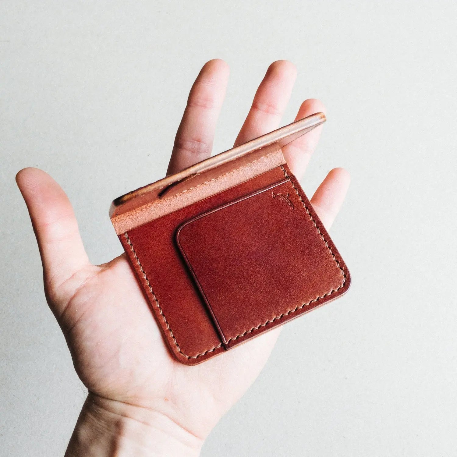 The Garrison by Harland Handmade USA, handmade leather goods detail photo 6